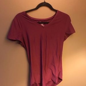 Maroon V neck